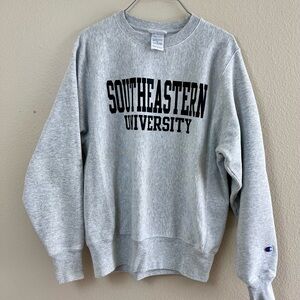 Champion Gray Southeastern University Sweatshirt Unisex S